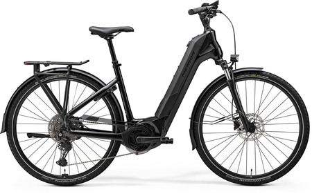 MERIDA eFLOAT CITY 600 EQ I2 METÁLFEKETE (FEGYVERSZÜRKE) - BOSCH